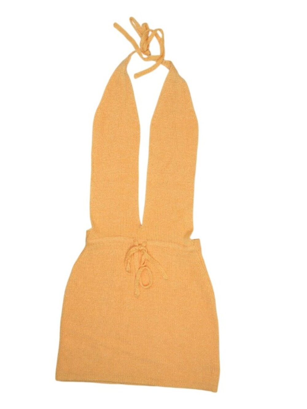 Shondel Azores Knit Halter Mini Dress in Orange